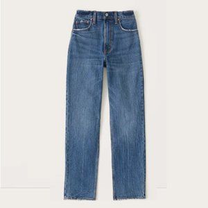 Abercrombie 90s Ultra High Rise Straight Jeans